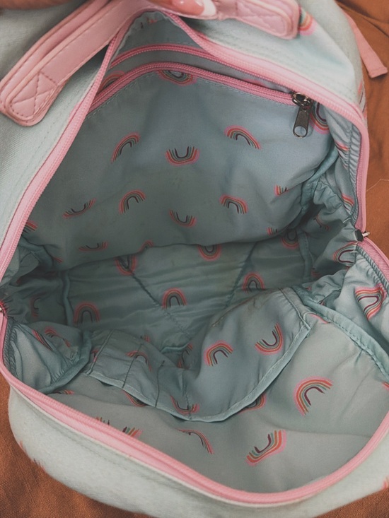 SweetHoney Mint Backpack with Pink Rainbow Accents